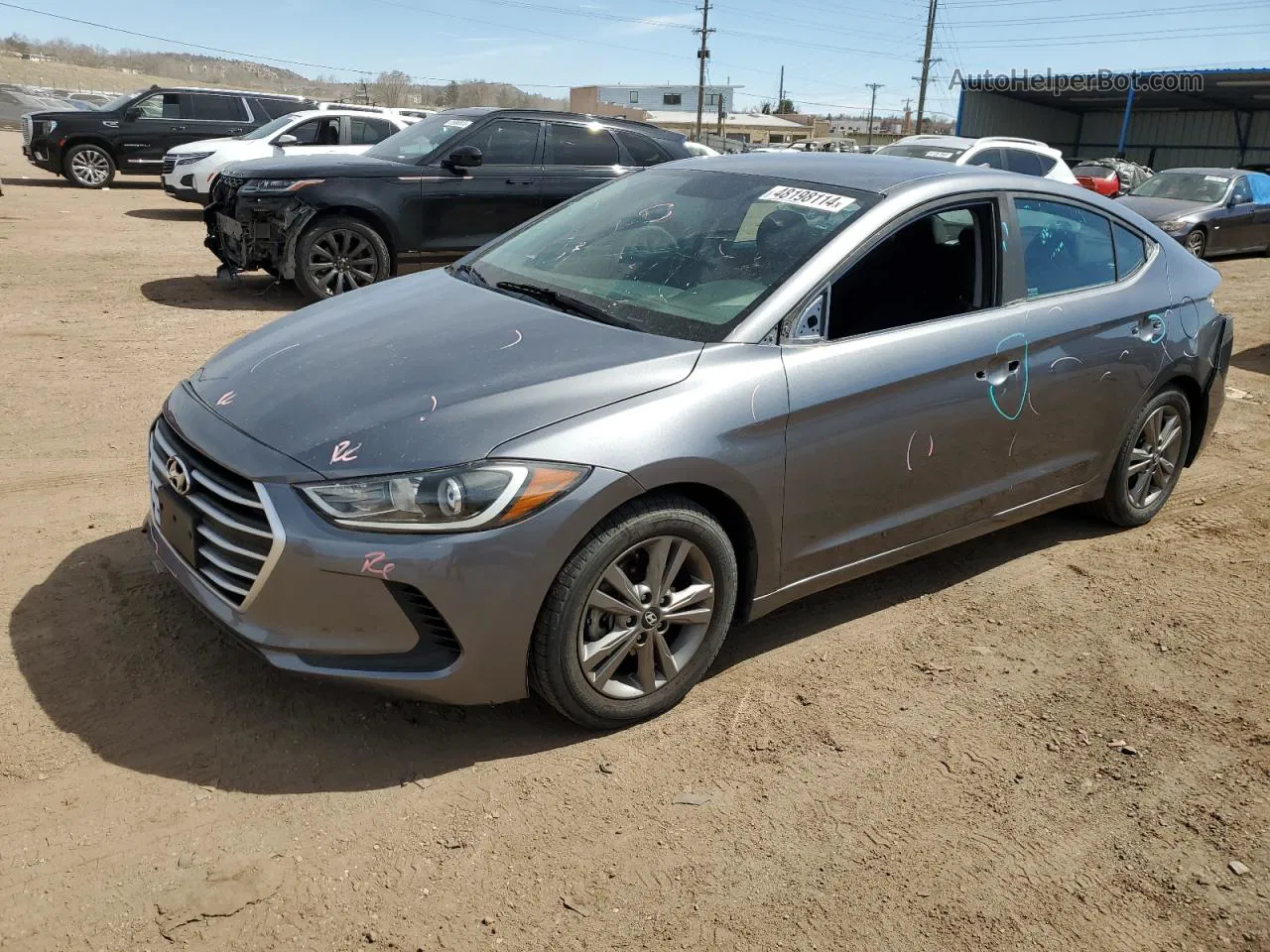 2018 Hyundai Elantra Sel Charcoal vin: 5NPD84LF6JH382878