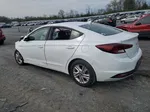 2019 Hyundai Elantra Sel Белый vin: 5NPD84LF6KH415685