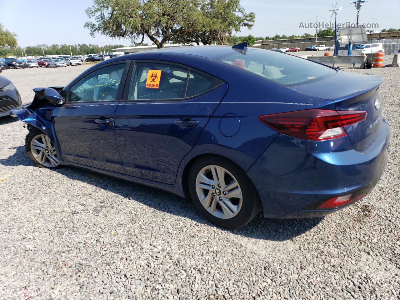 2019 Hyundai Elantra Sel Blue vin: 5NPD84LF6KH429652