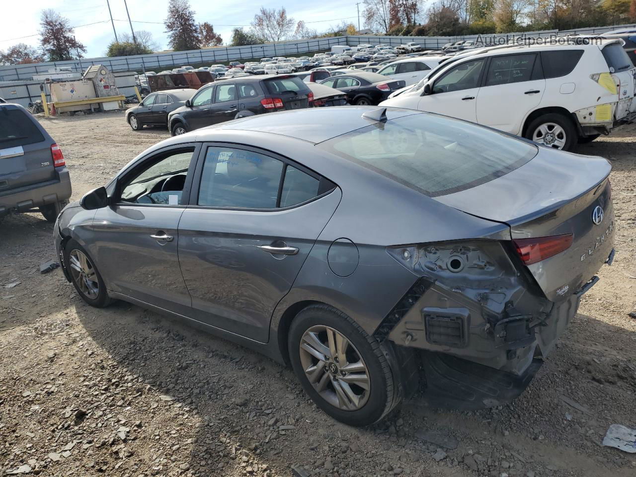 2019 Hyundai Elantra Sel Gray vin: 5NPD84LF6KH451358