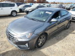 2019 Hyundai Elantra Sel Gray vin: 5NPD84LF6KH451358