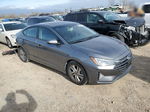 2019 Hyundai Elantra Sel Gray vin: 5NPD84LF6KH451358