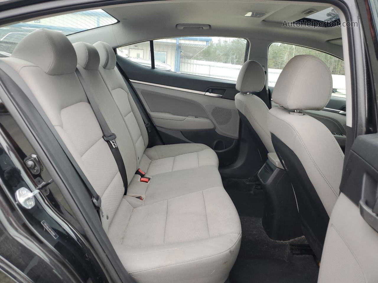 2019 Hyundai Elantra Sel Черный vin: 5NPD84LF6KH481069