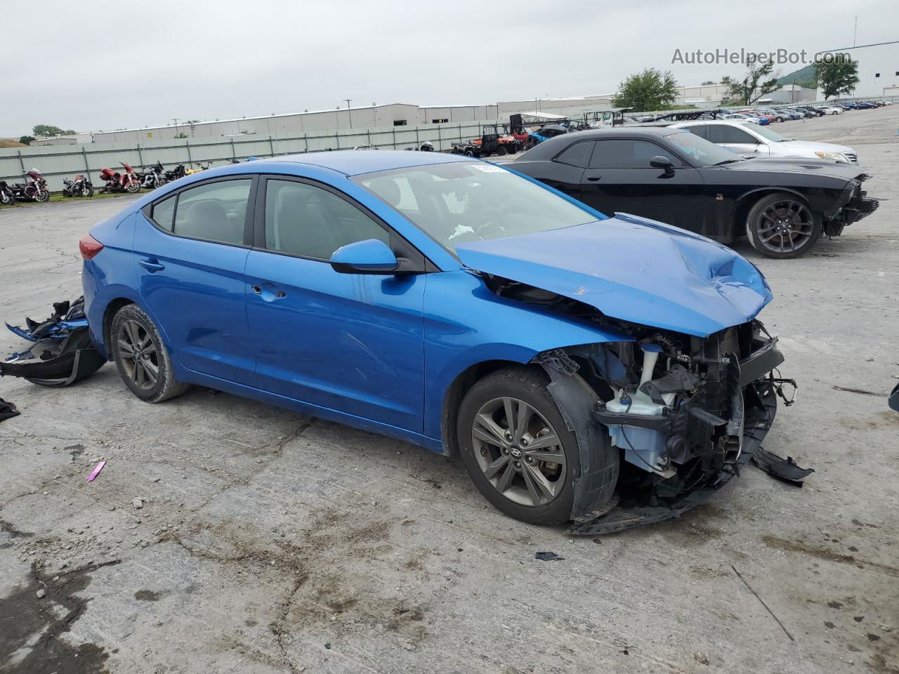 2017 Hyundai Elantra Se Blue vin: 5NPD84LF7HH009097