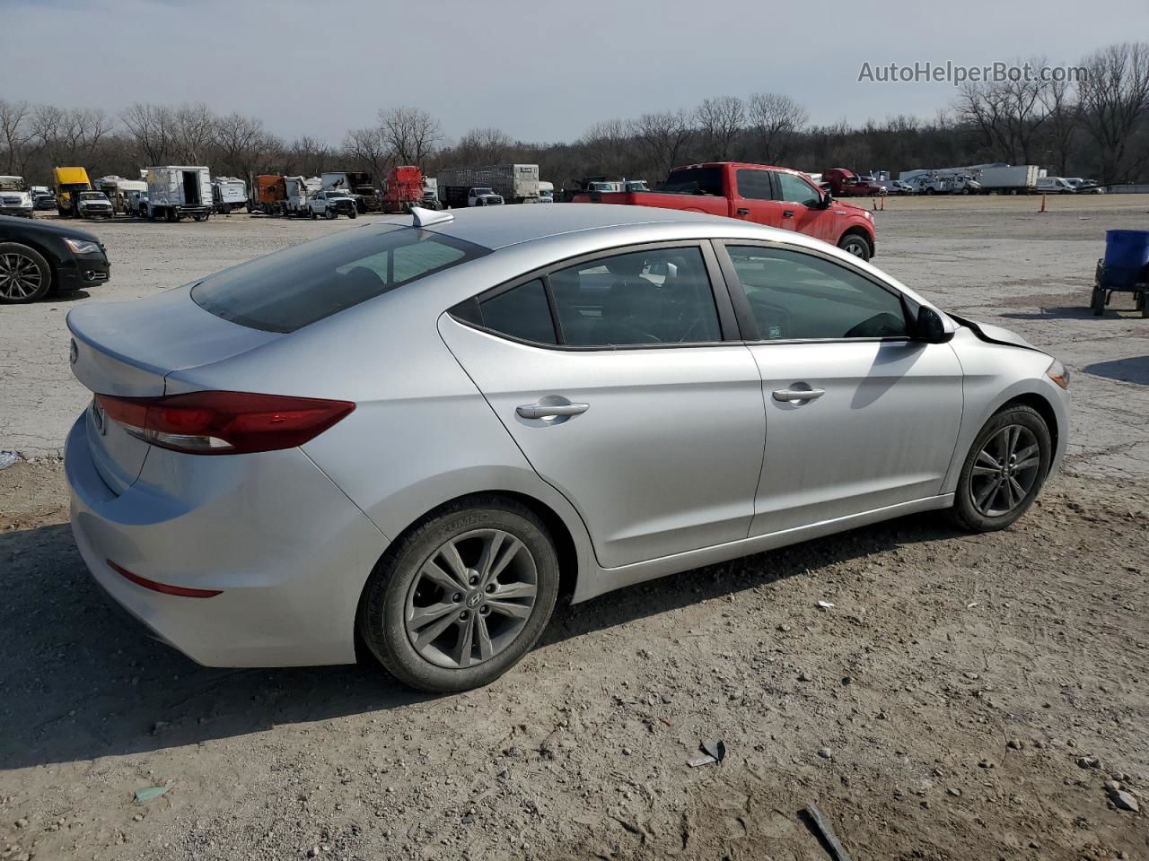 2017 Hyundai Elantra Se Silver vin: 5NPD84LF7HH020861