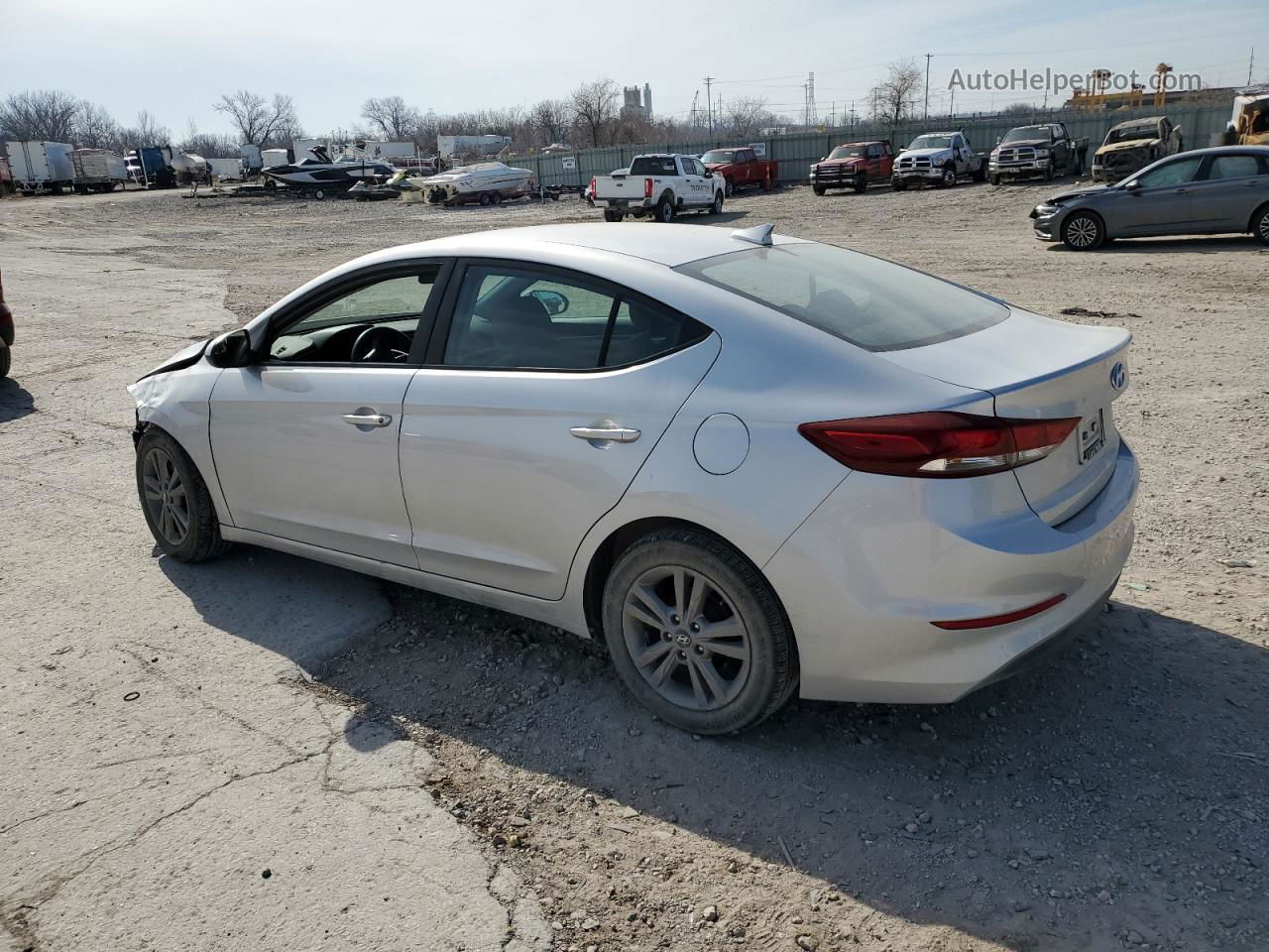 2017 Hyundai Elantra Se Silver vin: 5NPD84LF7HH020861