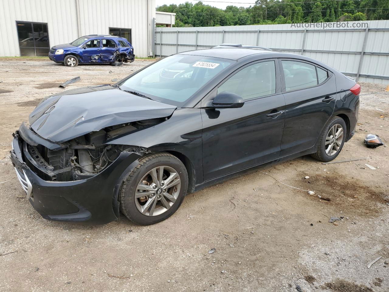 2017 Hyundai Elantra Se Black vin: 5NPD84LF7HH022383