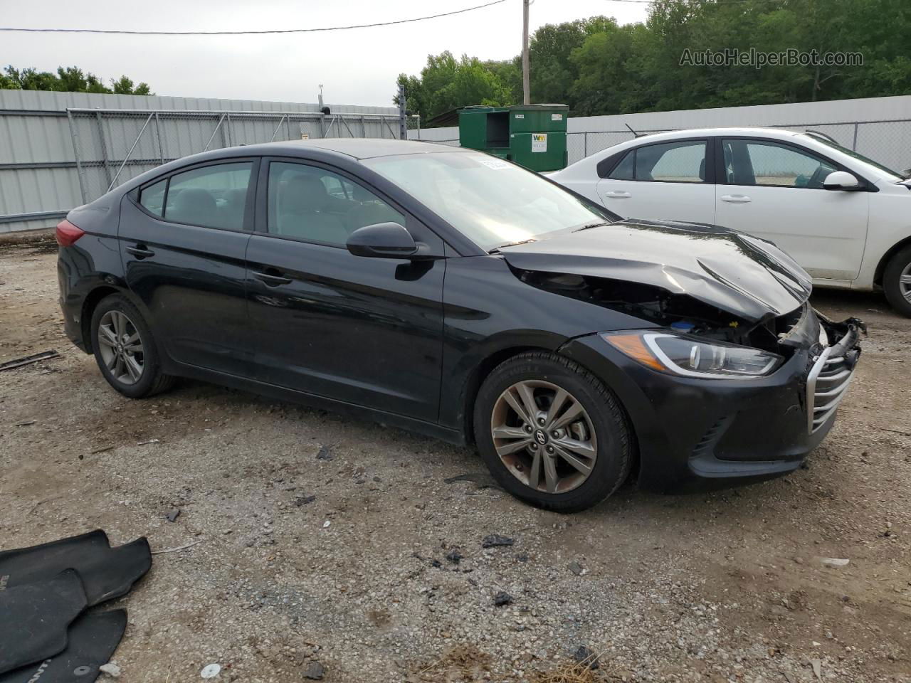 2017 Hyundai Elantra Se Black vin: 5NPD84LF7HH022383