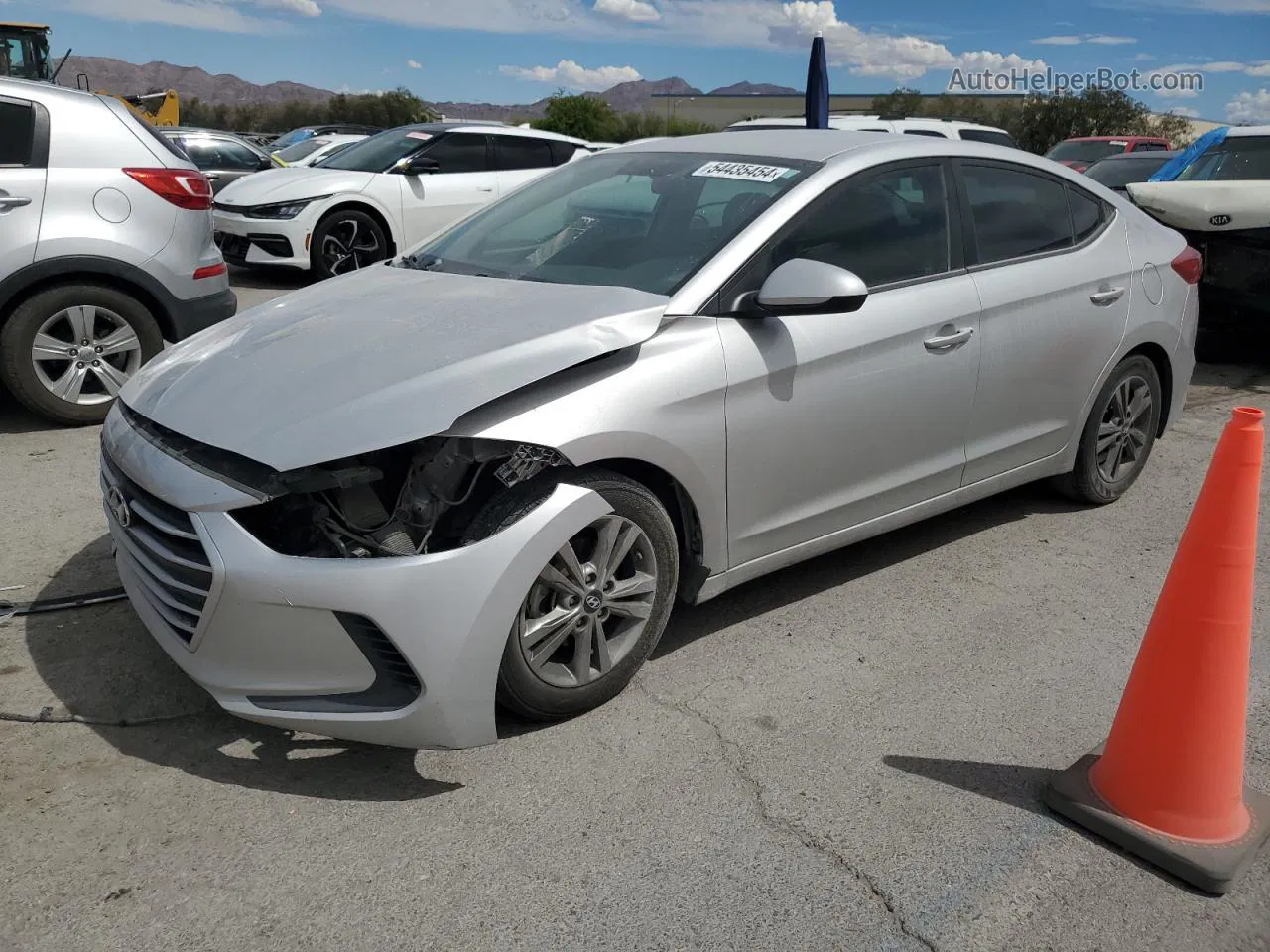 2017 Hyundai Elantra Se Silver vin: 5NPD84LF7HH025512