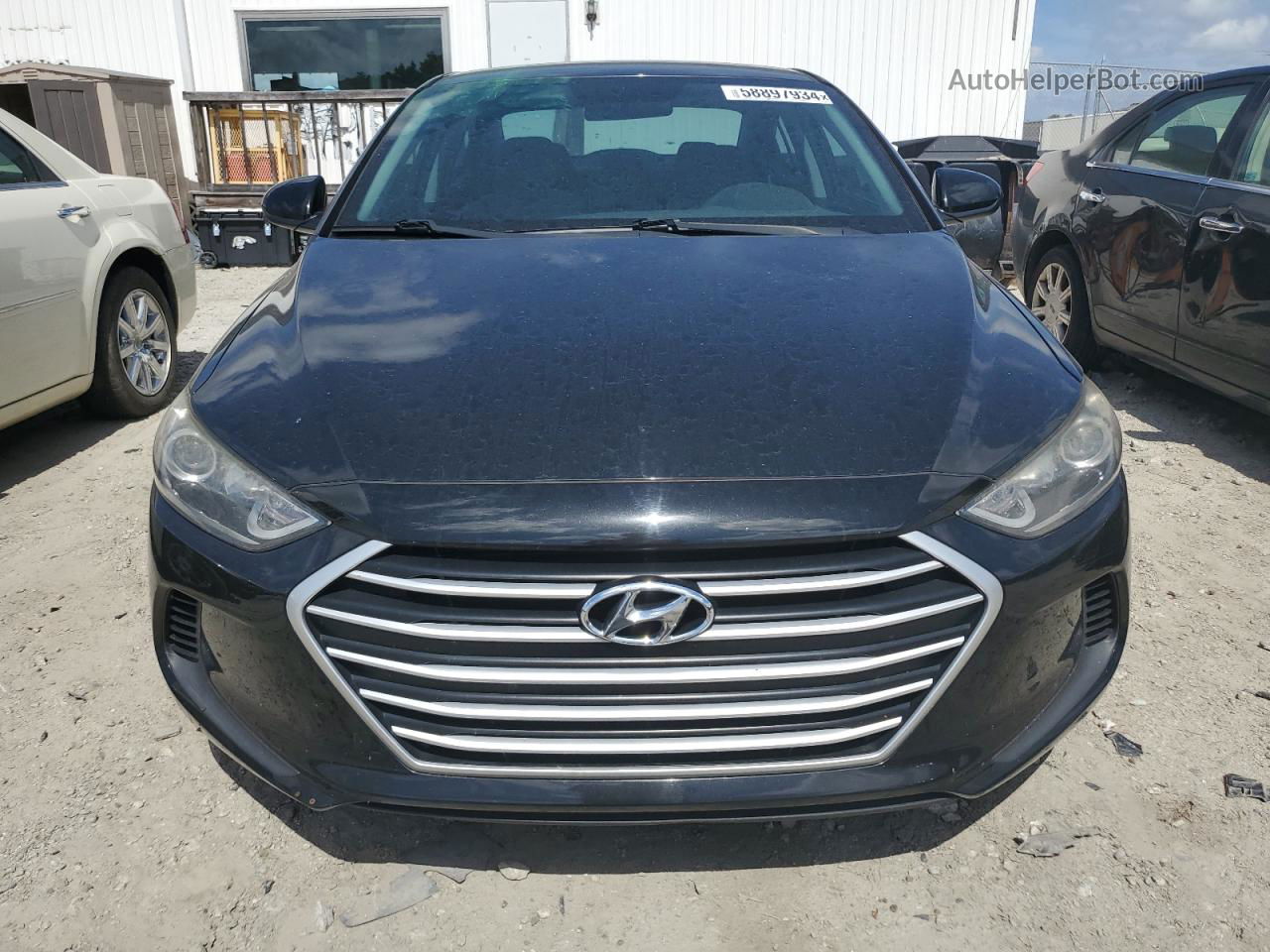 2017 Hyundai Elantra Se Черный vin: 5NPD84LF7HH026806