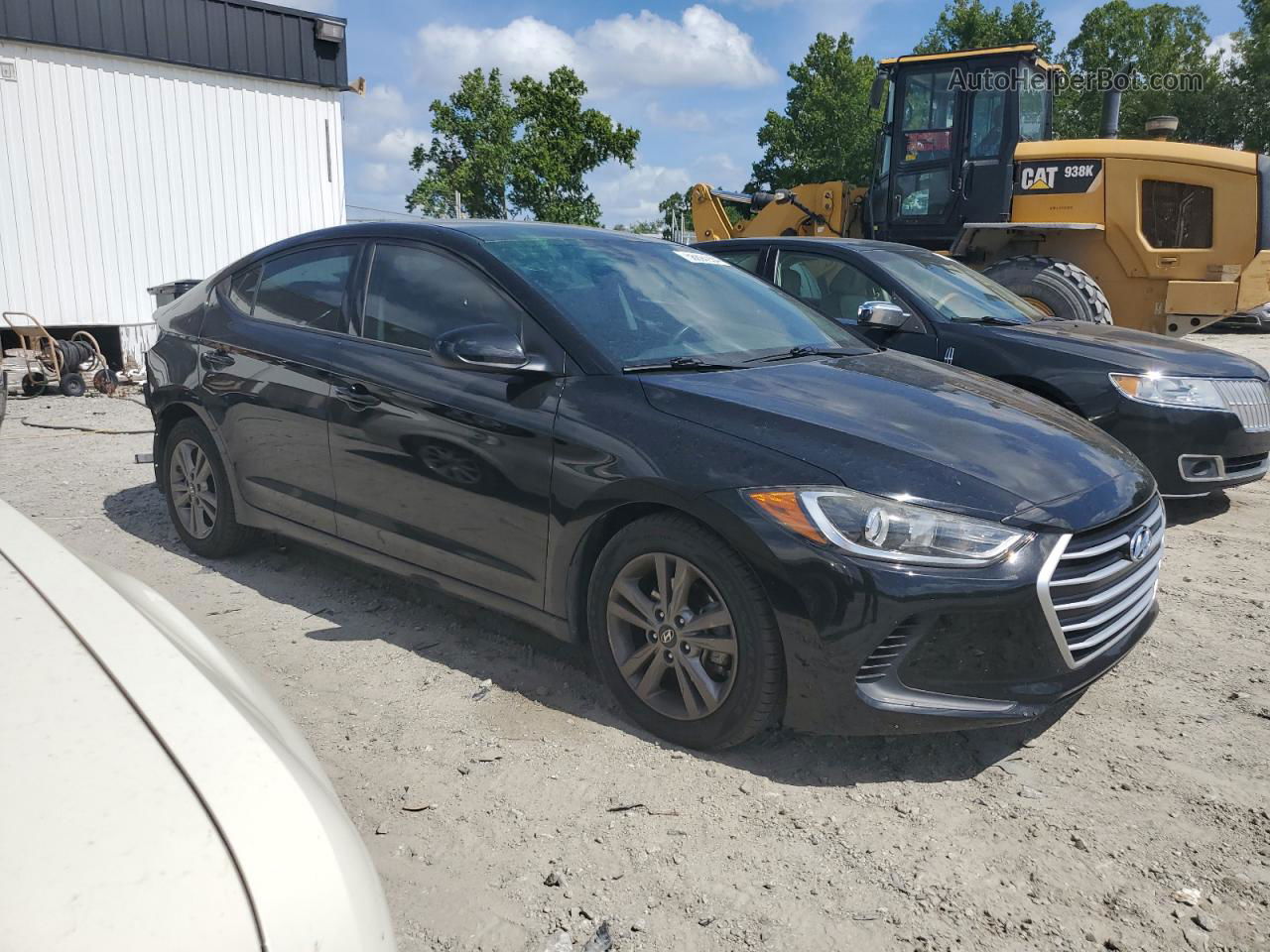 2017 Hyundai Elantra Se Черный vin: 5NPD84LF7HH026806