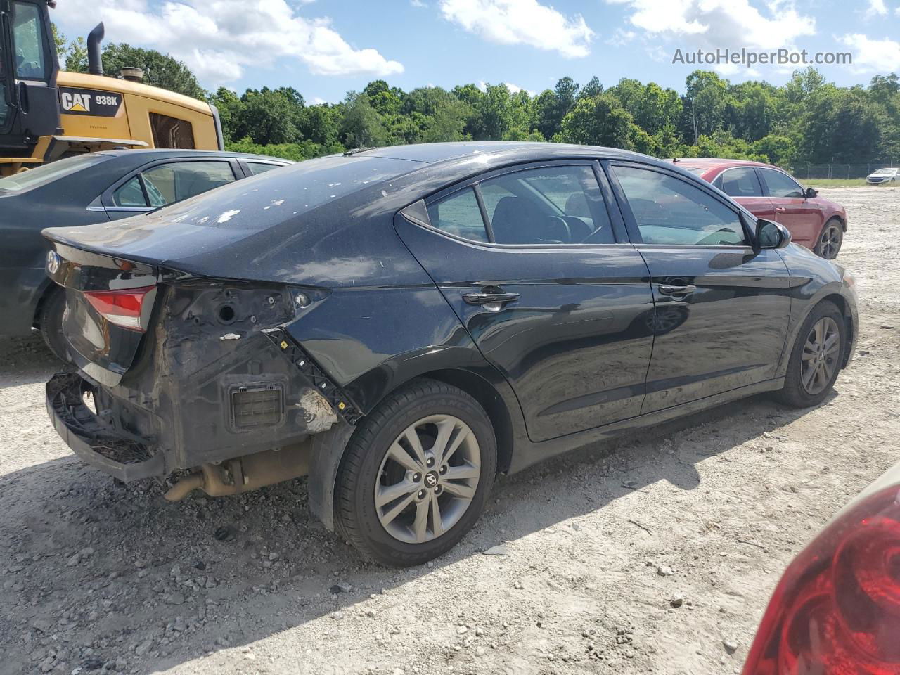 2017 Hyundai Elantra Se Черный vin: 5NPD84LF7HH026806