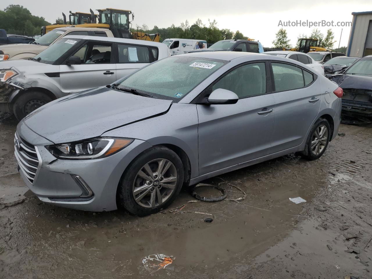 2017 Hyundai Elantra Se Silver vin: 5NPD84LF7HH046909