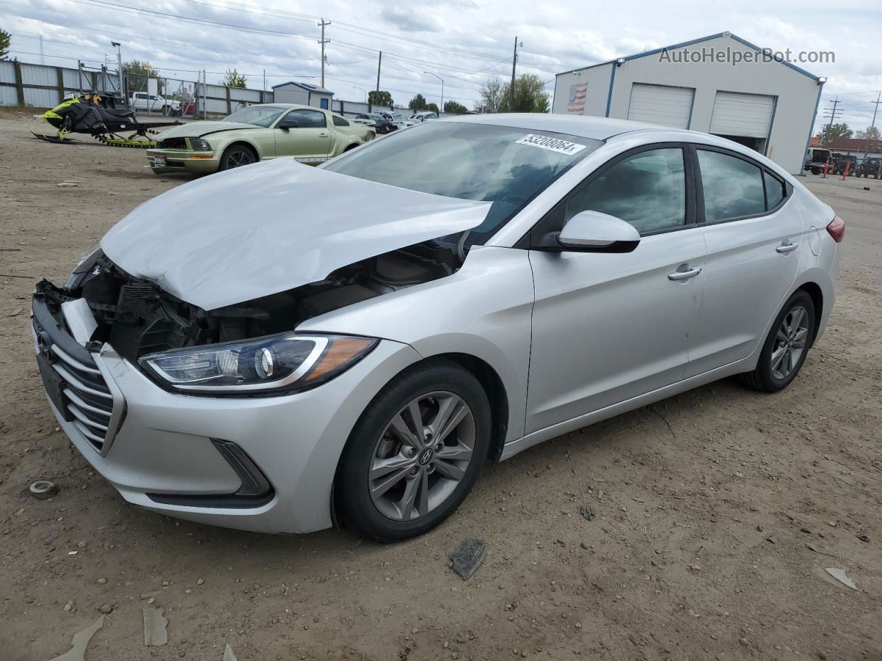 2017 Hyundai Elantra Se Silver vin: 5NPD84LF7HH047980