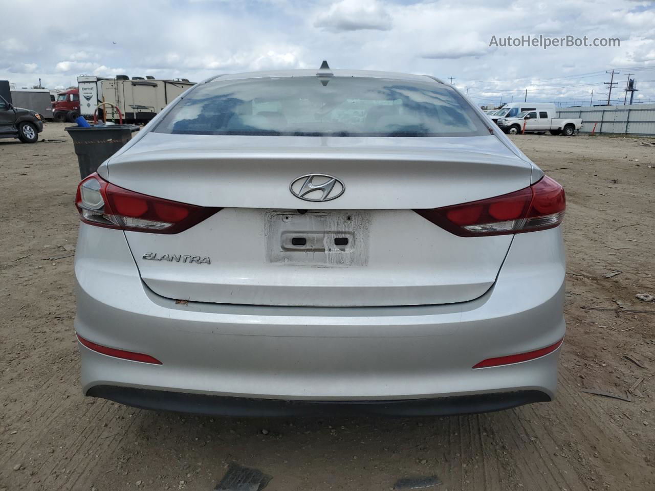 2017 Hyundai Elantra Se Silver vin: 5NPD84LF7HH047980