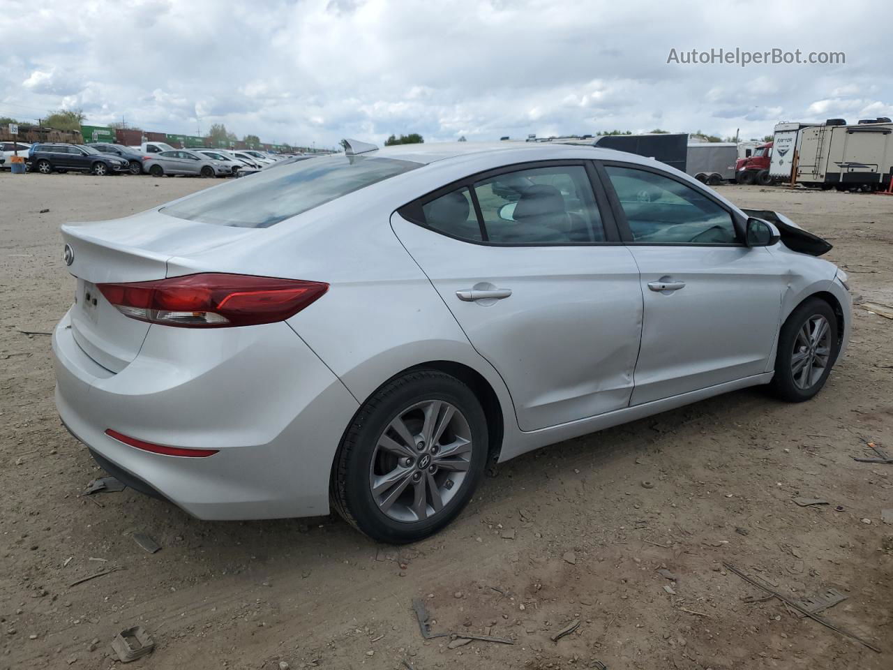 2017 Hyundai Elantra Se Silver vin: 5NPD84LF7HH047980