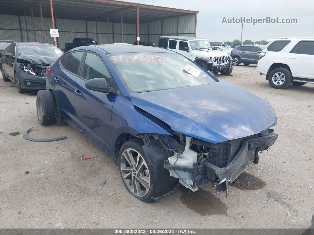 2017 Hyundai Elantra Se Blue vin: 5NPD84LF7HH049521