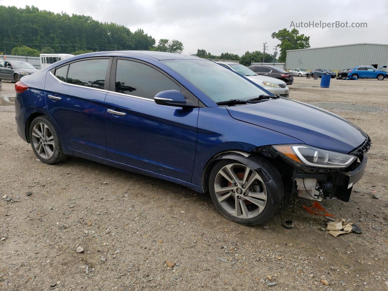 2017 Hyundai Elantra Se Blue vin: 5NPD84LF7HH087816