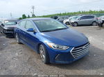 2017 Hyundai Elantra Se Синий vin: 5NPD84LF7HH120197