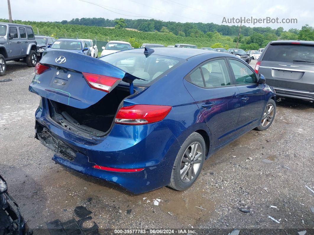 2017 Hyundai Elantra Se Синий vin: 5NPD84LF7HH120197