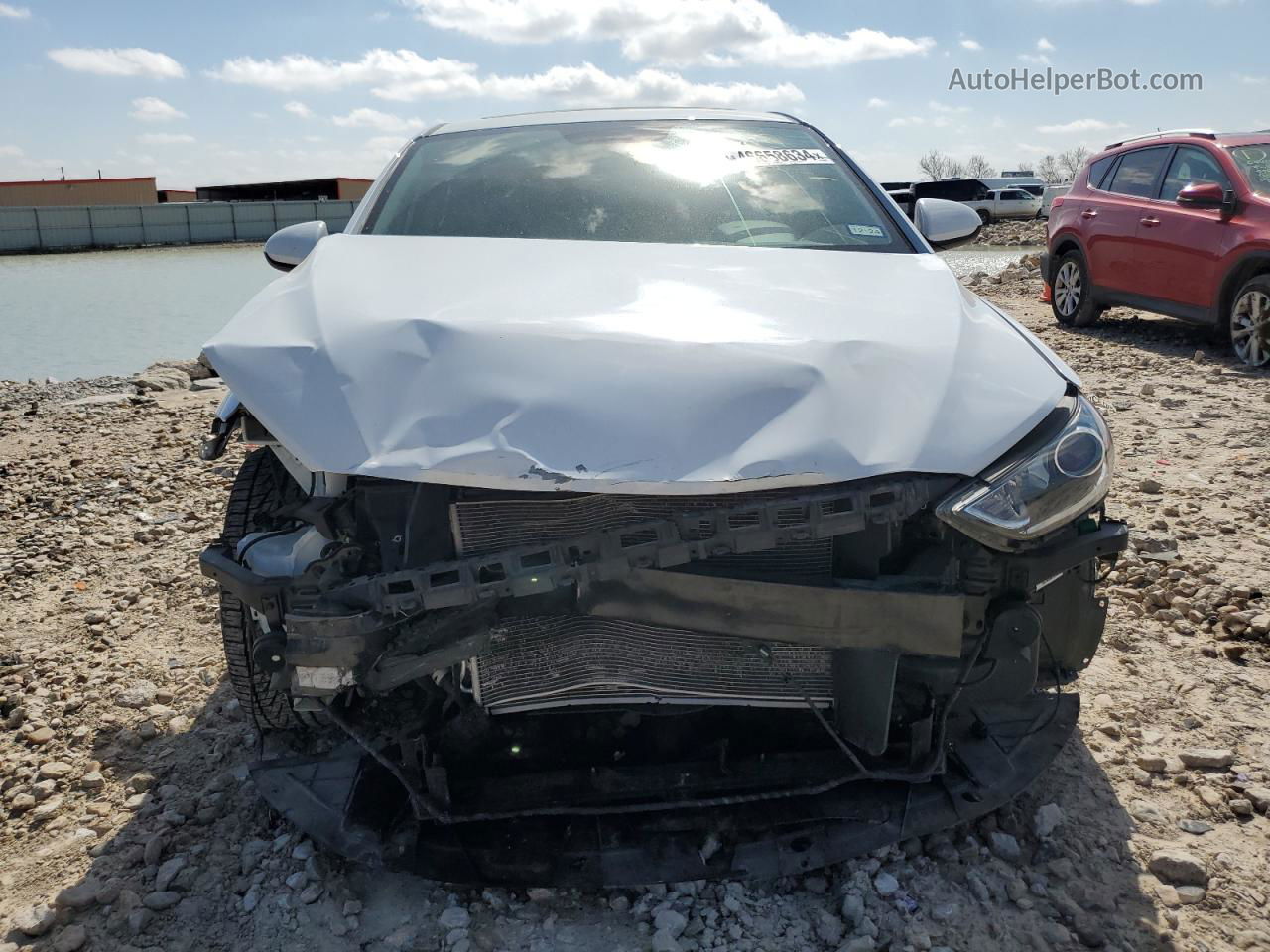 2017 Hyundai Elantra Se White vin: 5NPD84LF7HH135475