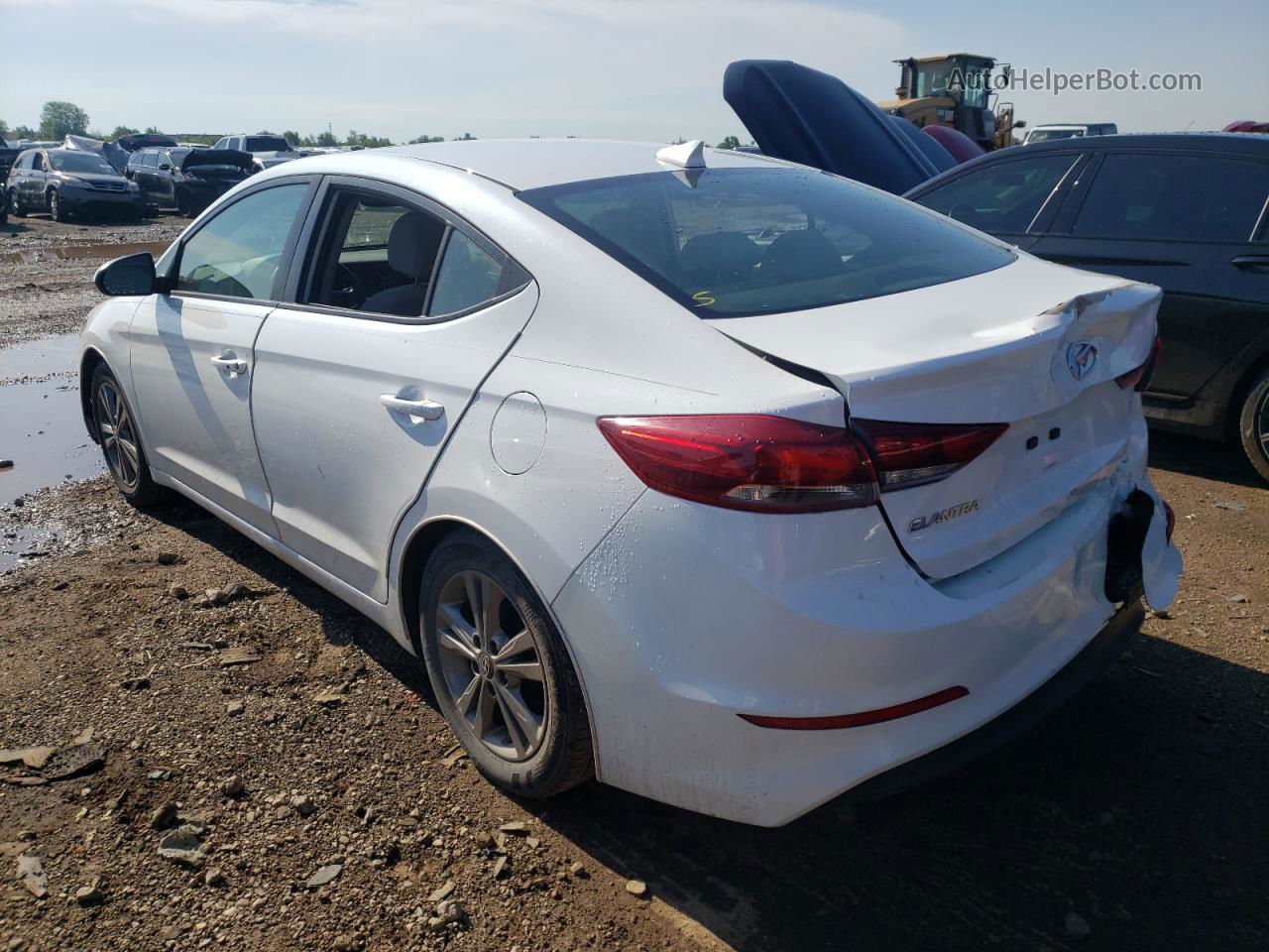 2017 Hyundai Elantra Se White vin: 5NPD84LF7HH136089