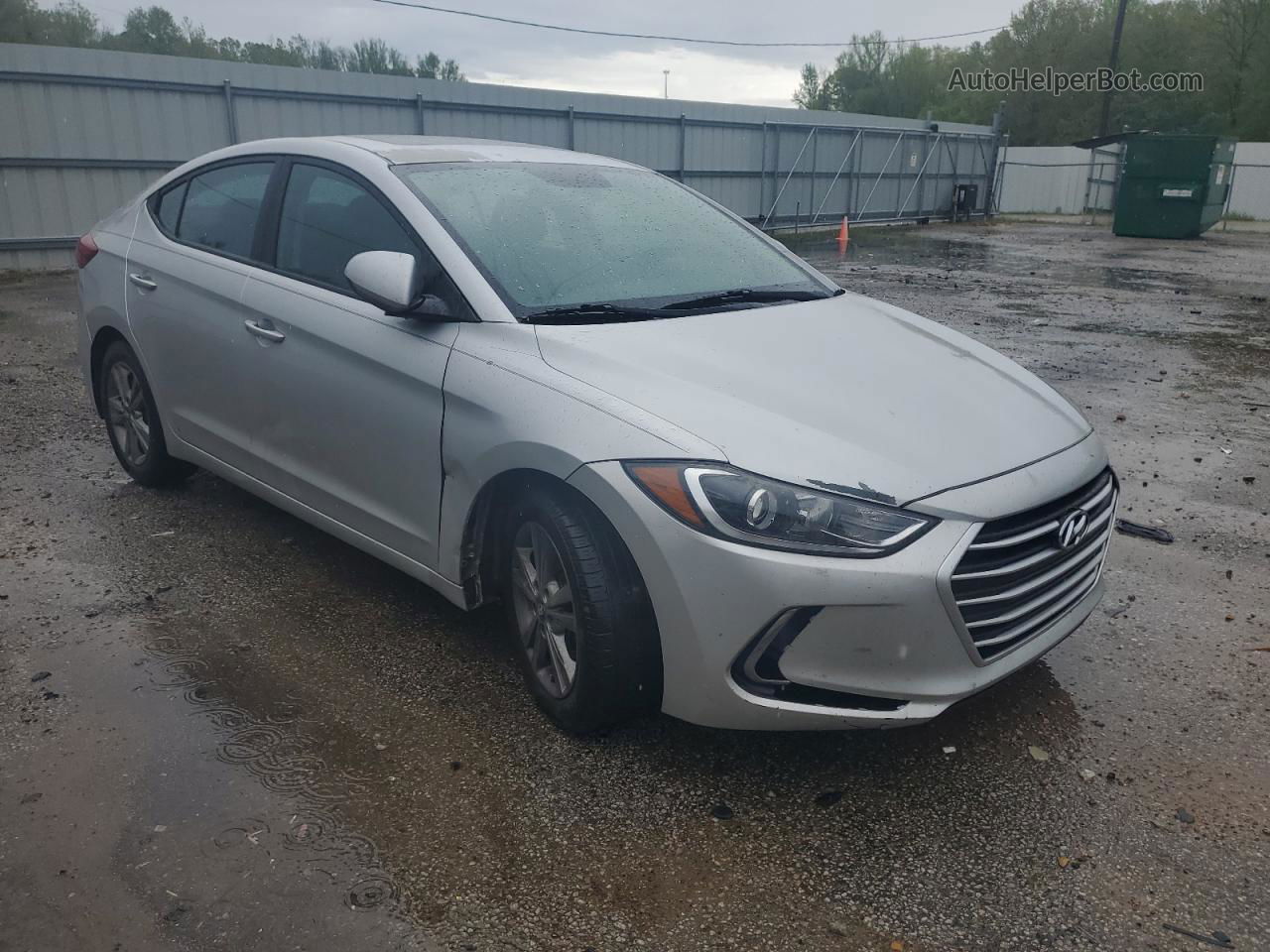 2017 Hyundai Elantra Se Silver vin: 5NPD84LF7HH177306