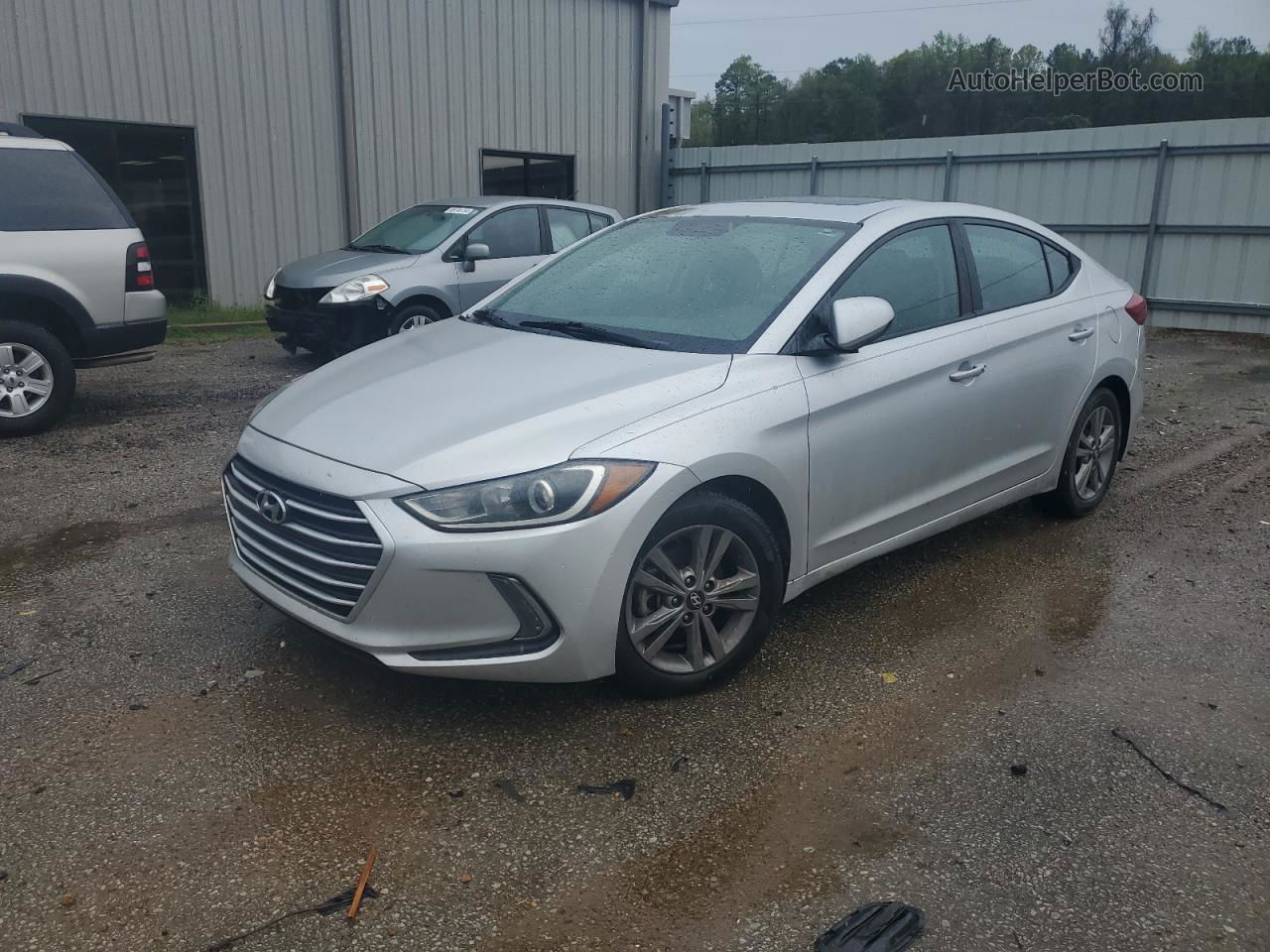 2017 Hyundai Elantra Se Silver vin: 5NPD84LF7HH177306