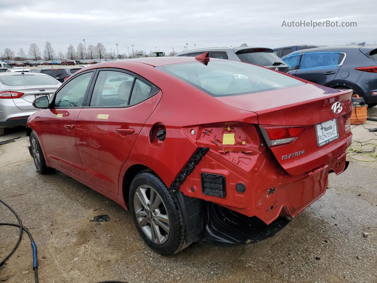 2017 Hyundai Elantra Se Red vin: 5NPD84LF7HH183249