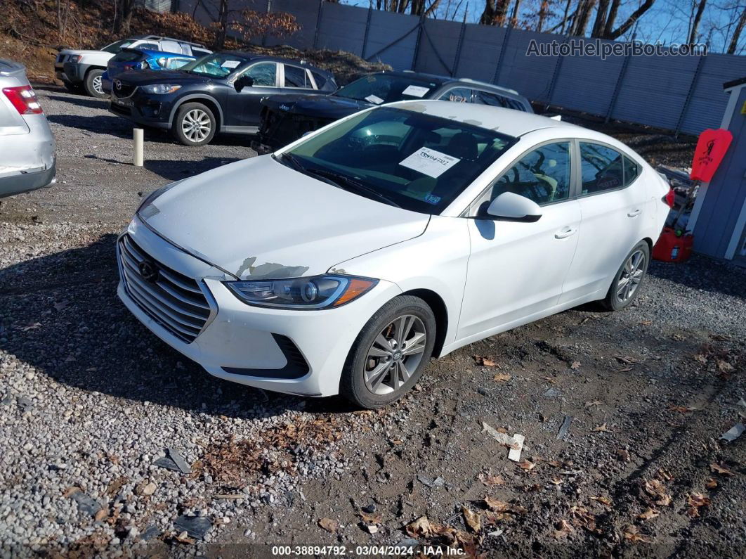 2017 Hyundai Elantra Se White vin: 5NPD84LF7HH187432