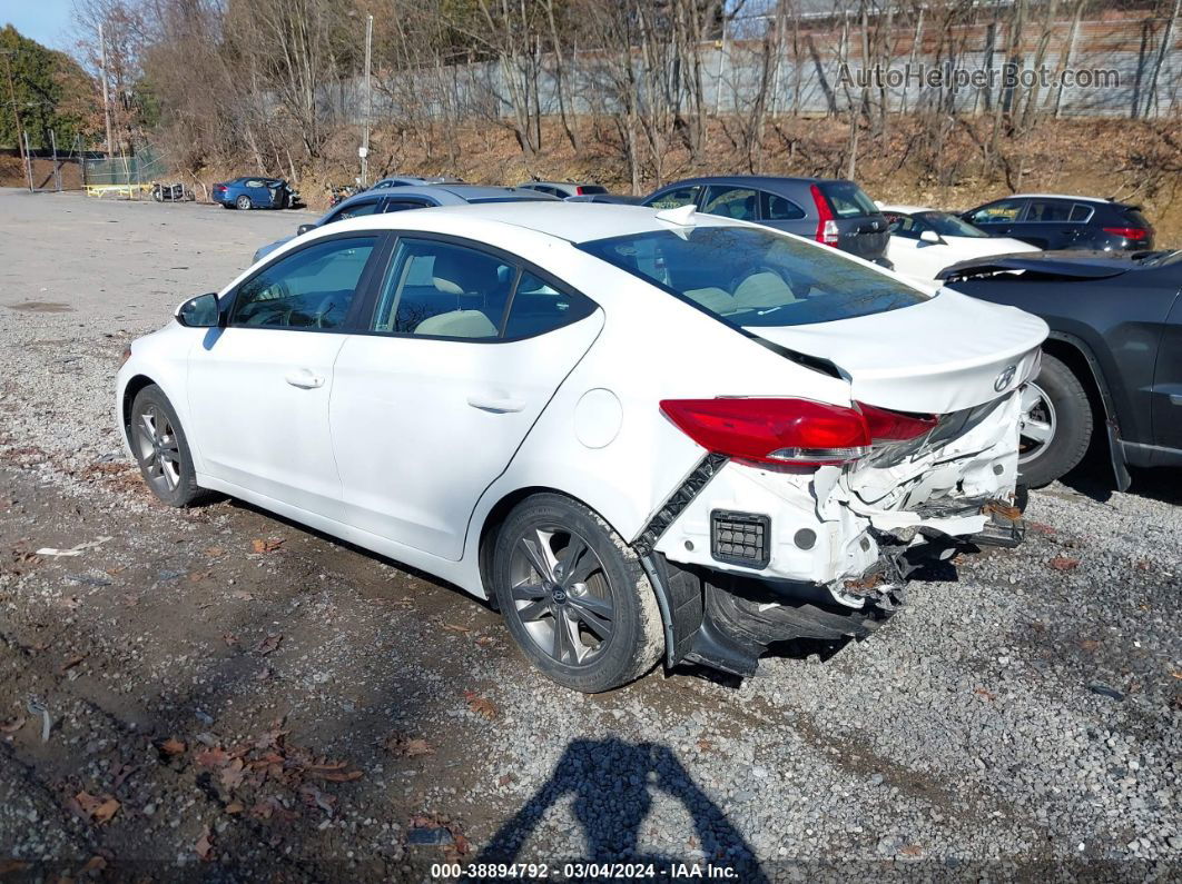 2017 Hyundai Elantra Se White vin: 5NPD84LF7HH187432