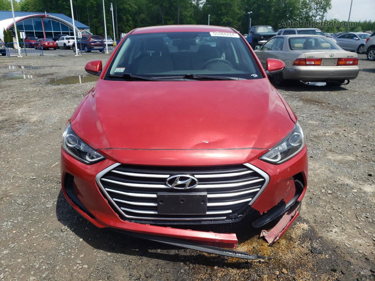 2017 Hyundai Elantra Se Red vin: 5NPD84LF7HH188810