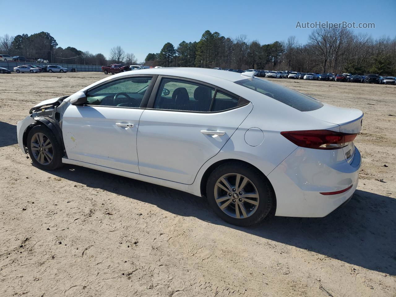 2017 Hyundai Elantra Se White vin: 5NPD84LF7HH197975