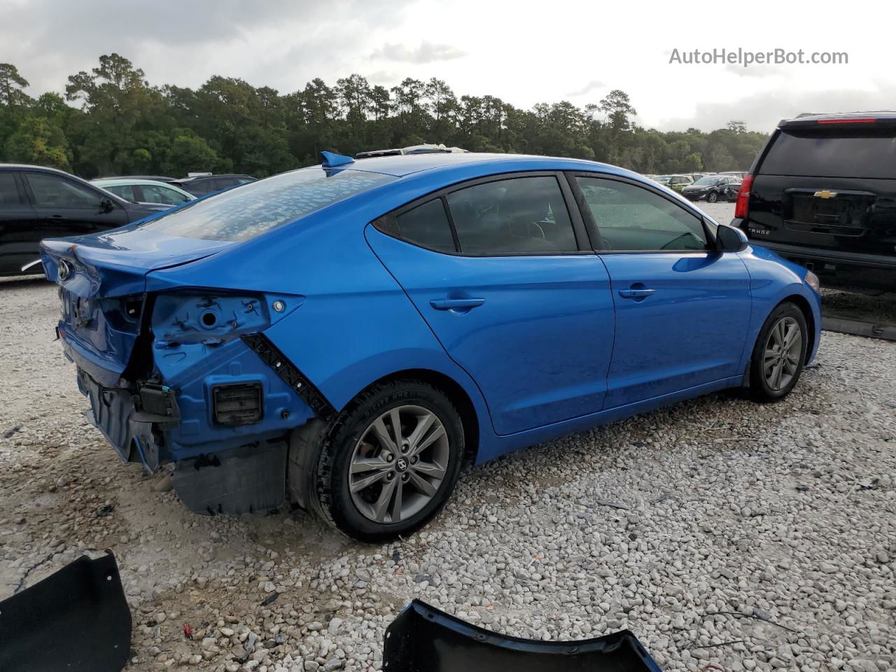 2018 Hyundai Elantra Sel Blue vin: 5NPD84LF7JH212819