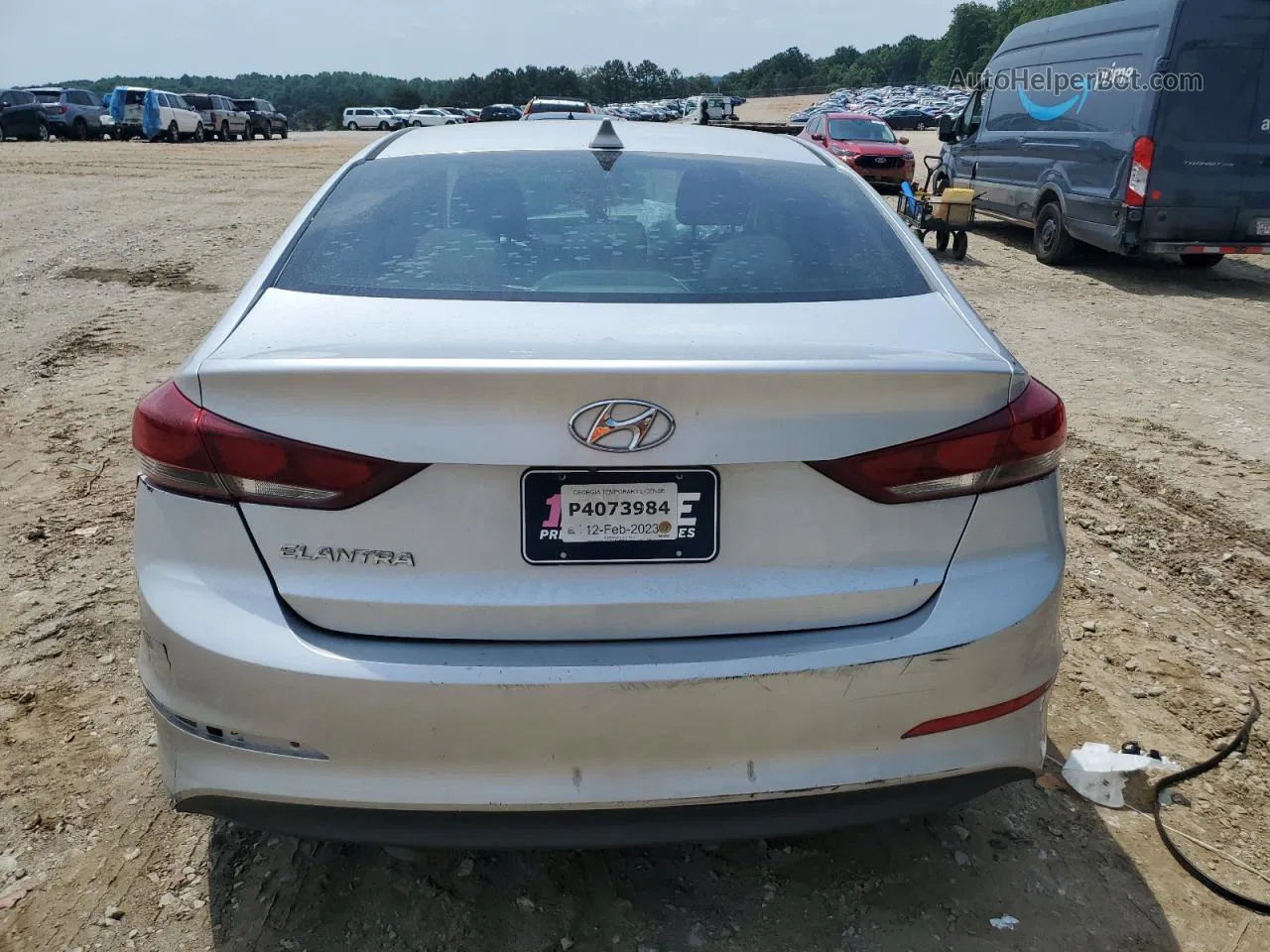 2018 Hyundai Elantra Sel Silver vin: 5NPD84LF7JH218992