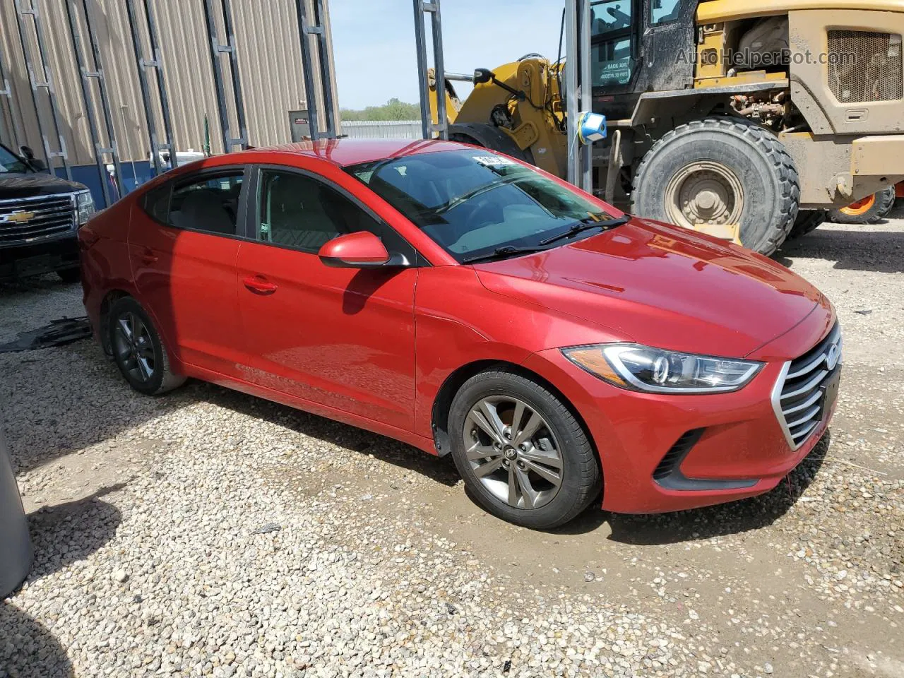 2018 Hyundai Elantra Sel Red vin: 5NPD84LF7JH220824