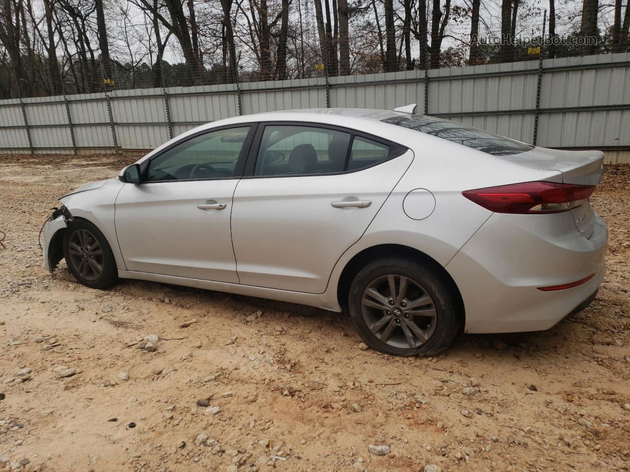 2018 Hyundai Elantra Sel Silver vin: 5NPD84LF7JH263611