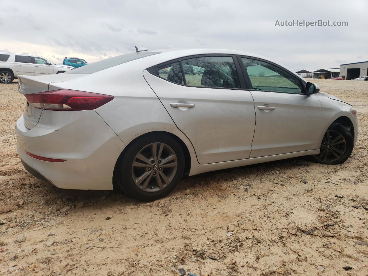 2018 Hyundai Elantra Sel Silver vin: 5NPD84LF7JH263611