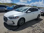 2018 Hyundai Elantra Sel White vin: 5NPD84LF7JH275175