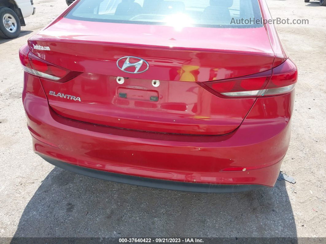 2018 Hyundai Elantra Sel Maroon vin: 5NPD84LF7JH295796