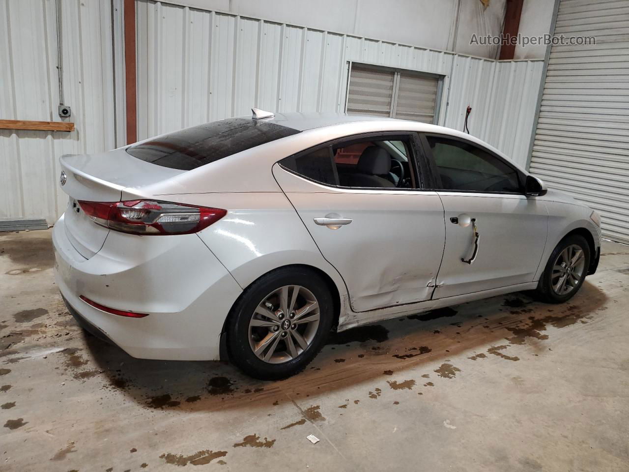 2018 Hyundai Elantra Sel Silver vin: 5NPD84LF7JH318333