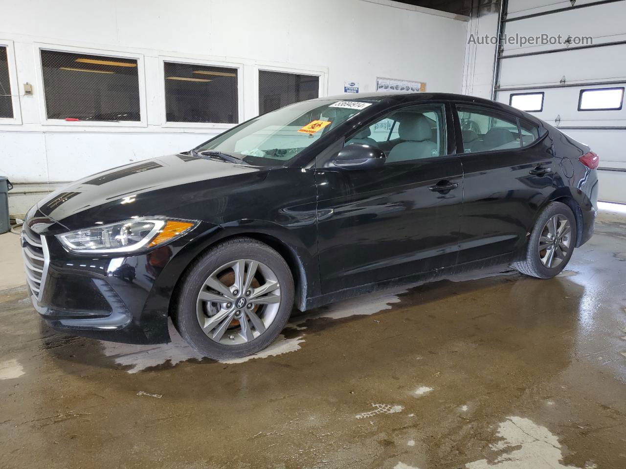 2018 Hyundai Elantra Sel Black vin: 5NPD84LF7JH345368