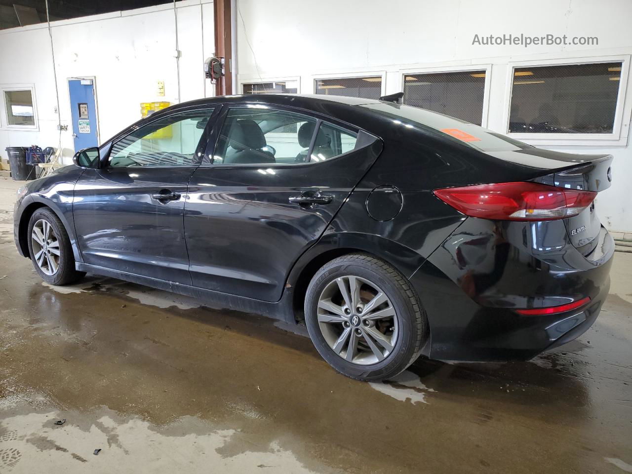 2018 Hyundai Elantra Sel Black vin: 5NPD84LF7JH345368