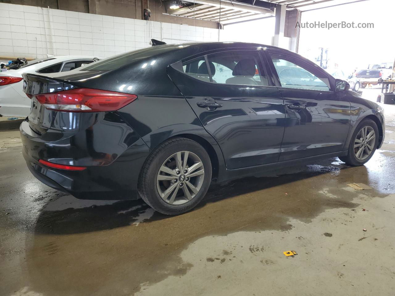 2018 Hyundai Elantra Sel Black vin: 5NPD84LF7JH345368