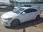 2018 Hyundai Elantra Sel White vin: 5NPD84LF7JH356693