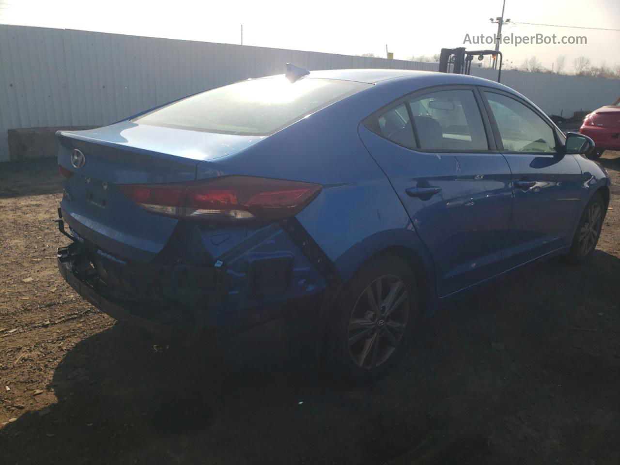 2018 Hyundai Elantra Sel Blue vin: 5NPD84LF7JH385658
