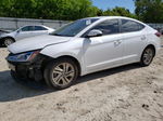 2019 Hyundai Elantra Sel White vin: 5NPD84LF7KH408440