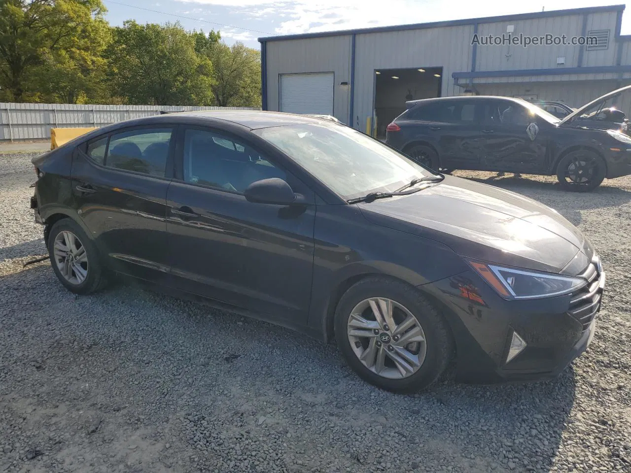 2019 Hyundai Elantra Sel Black vin: 5NPD84LF7KH416375