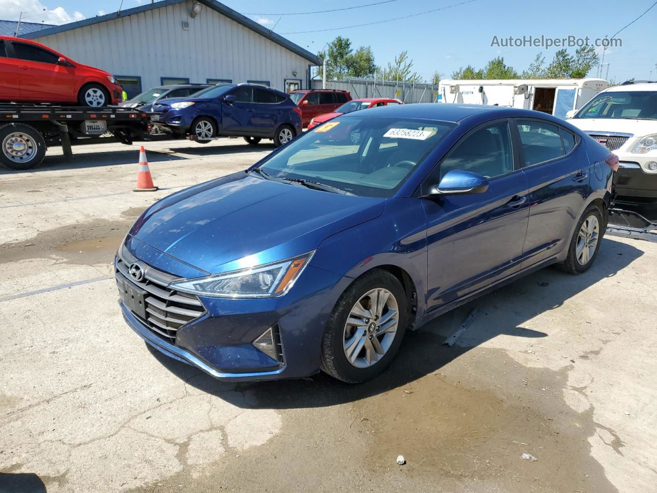 2019 Hyundai Elantra Sel Blue vin: 5NPD84LF7KH416828