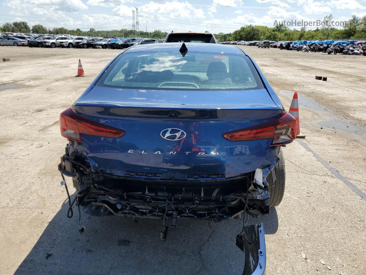 2019 Hyundai Elantra Sel Blue vin: 5NPD84LF7KH416828